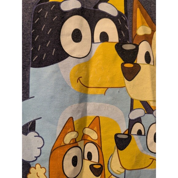 Bluey Family Graphic T-Shirt Men’s XL Blue Cotton Blend Short Sleeve Disney BBC - Picture 7 of 9
